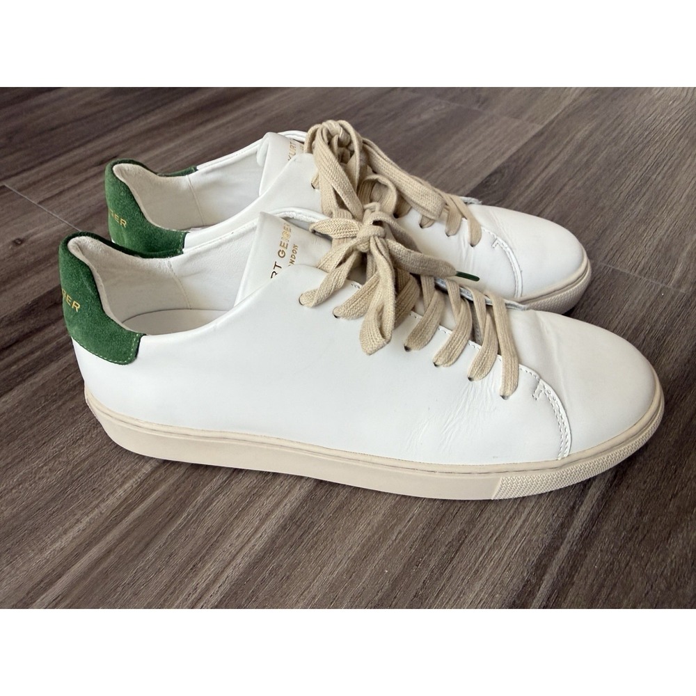 Kurt Geiger London Lennon Low Top Sneaker White Leather Men's Size 8.5 EU 41.5